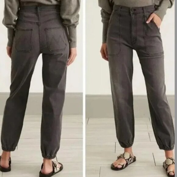 MOTHER The‎ Wrapper Patch Springy Ankle jeans 26 charcoal - Picture 5 of 5